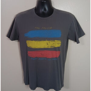 The Police Every Breath You Take Medium Band T-shirt Gray Goodie Two Sleeves